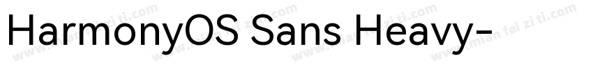 HarmonyOS Sans Heavy字体转换